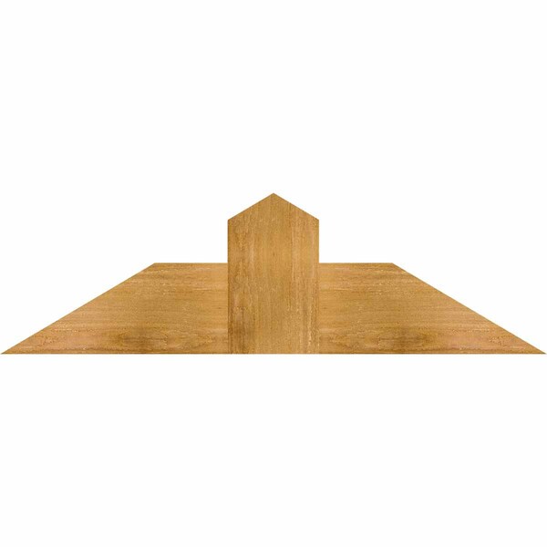 Ekena Millwork Portland Rough Sawn Timber Gable Bracket, Western Red Cedar, 36"W x 10"H x 4"D x 6"F, 7/12 Pitch GBW036X10X0406POR00RWR - main